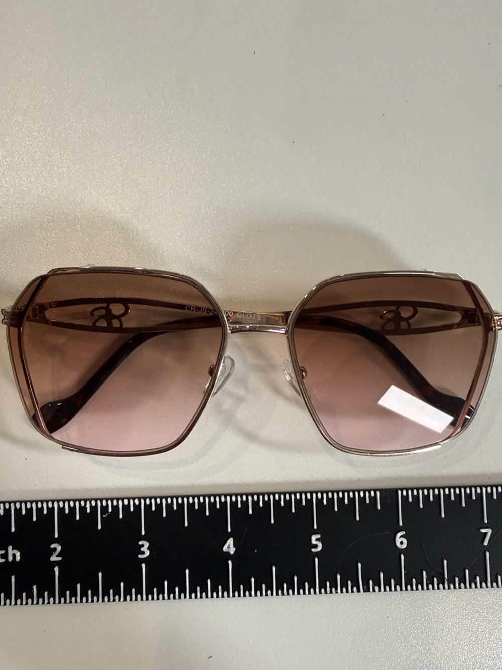 Jessica Simpson Rose-Tinted Oversized Women's Sunglasses